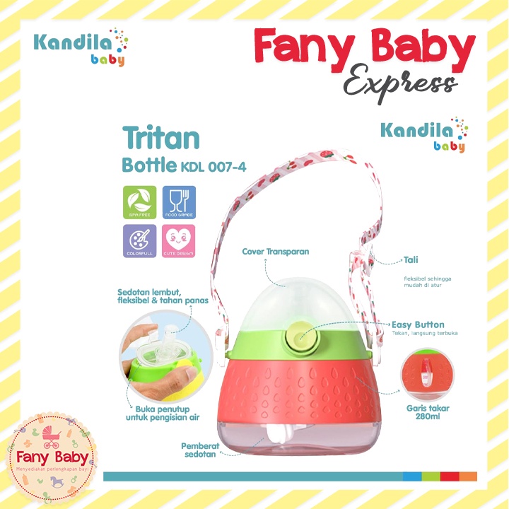 KANDILA TRITAN STRAW BOTTLE 280ML / KDL007-4