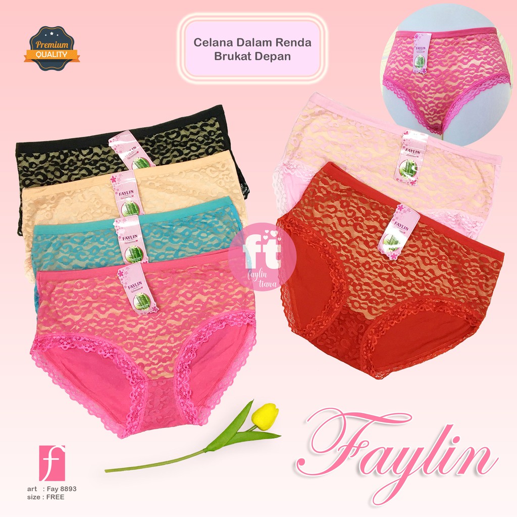 FAYLIN | Celana Dalam Renda Brukat Depan / CD SEXY / art FAY 8893