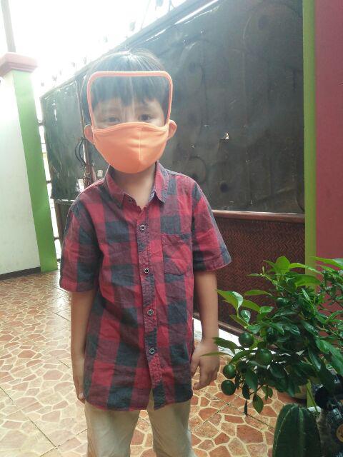 Ready Stock Masker Shield Junior Wardrobe Original 3lapis Kain