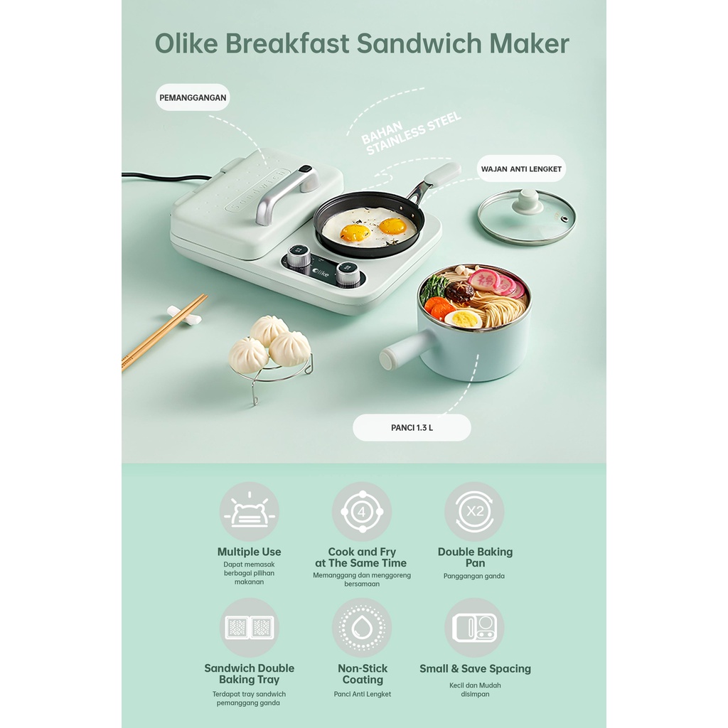 Olike Breakfast Sandwich Maker DSL-A13F1