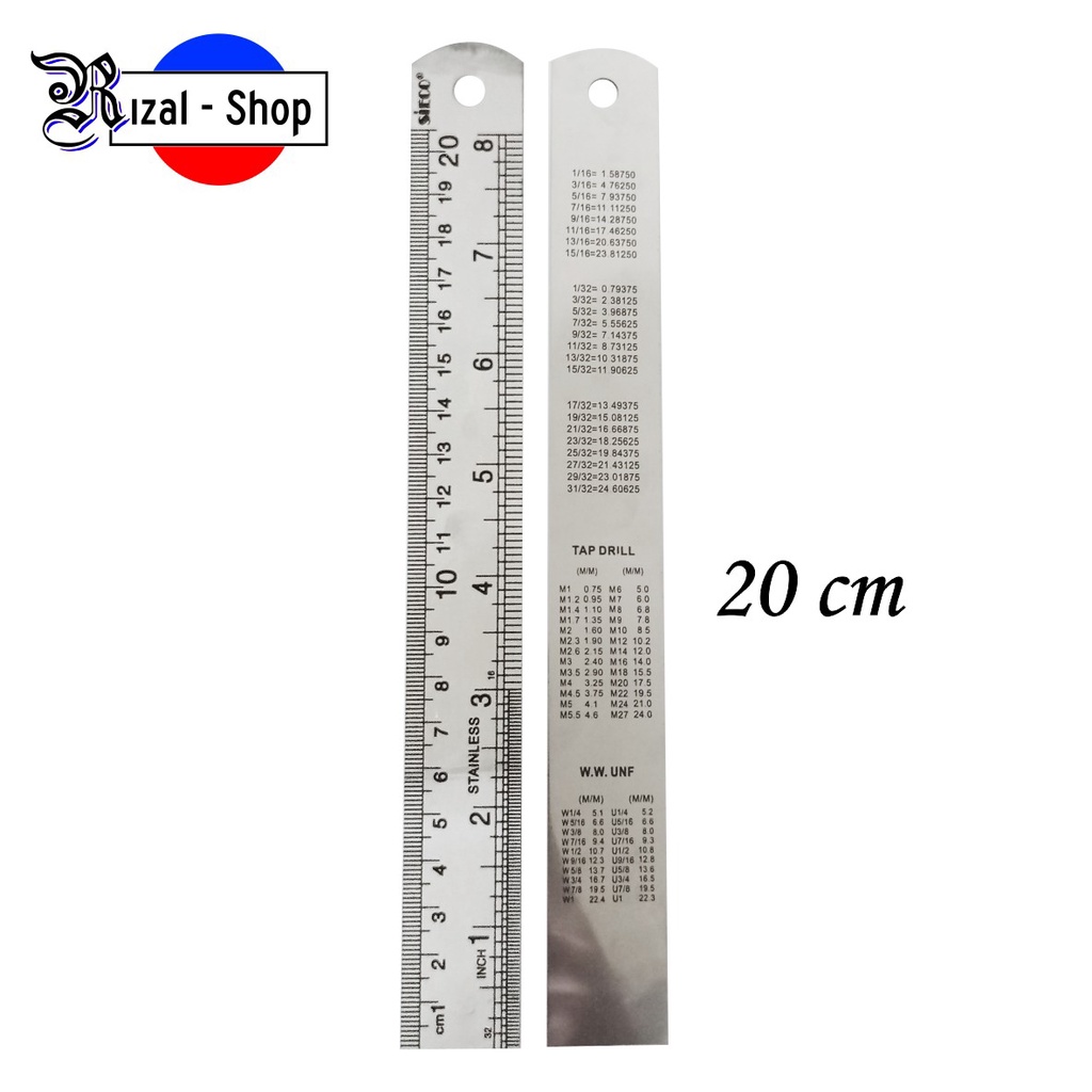 

Penggaris Besi Stainless Steel 20 cm Tipis