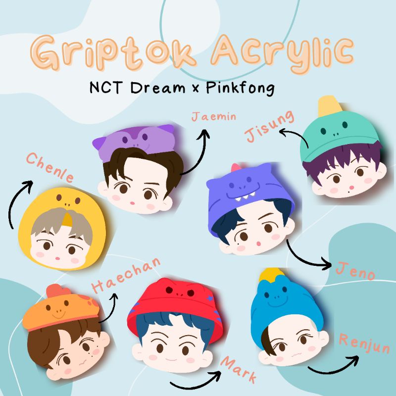 GRIPTOK POPSOCKET NCT DREAM CHIBBI HOT SAUCE PINKFONG