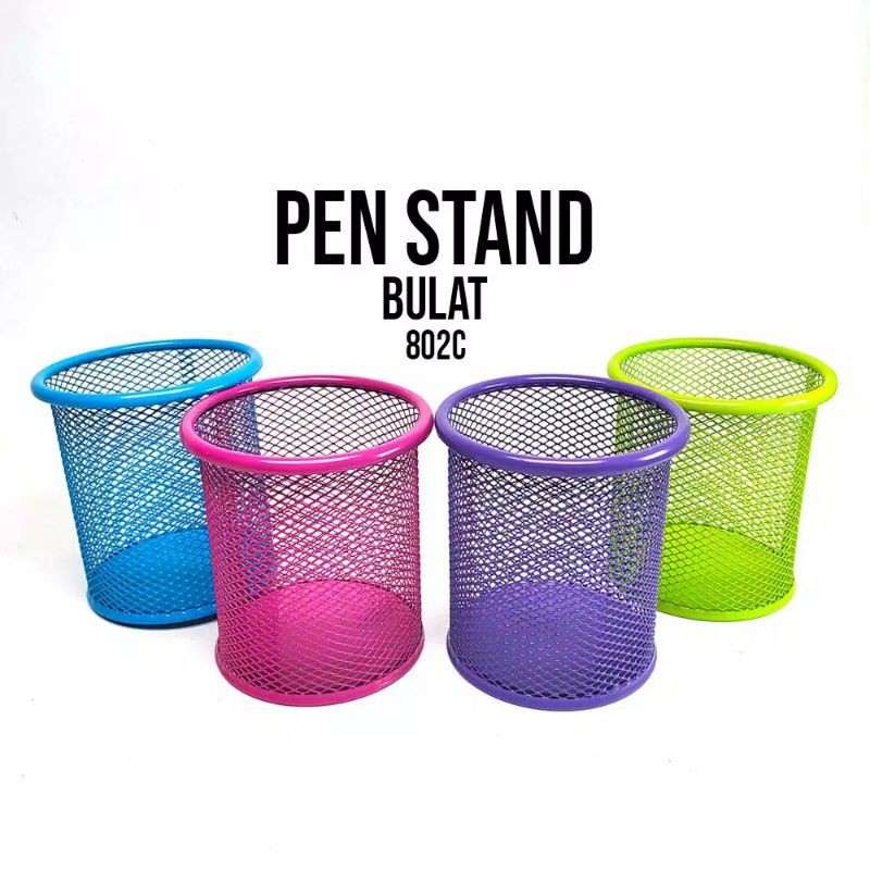 

Pen Stand / Tempat Pen Kotak 804 / Bulat 803 Warna/Hitam