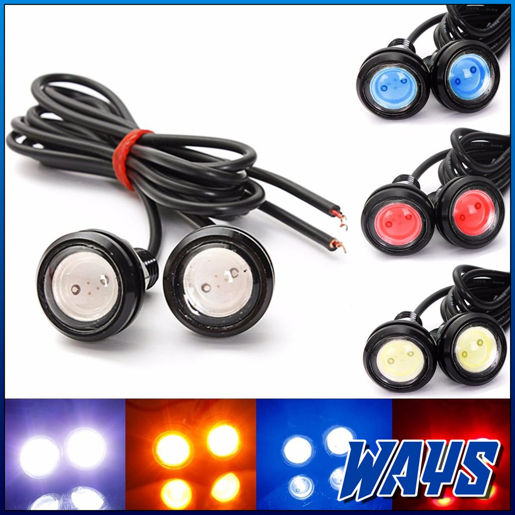 [L003] 2pcs Lampu Mata Elang Eagle Eye LED Motor Mobil Waterproof Universal 12V