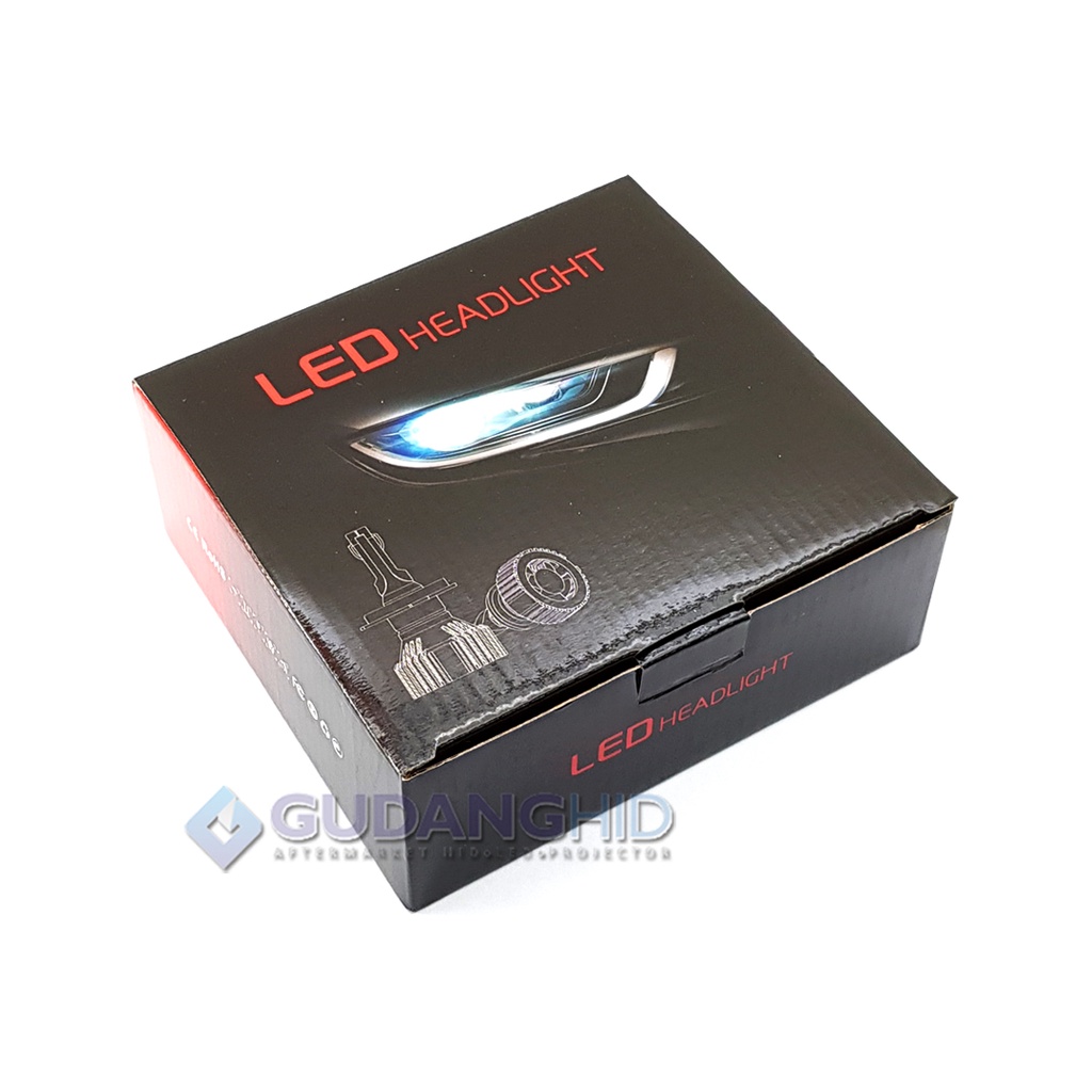 Lampu LED Mobil T8 ZES H3 H4 H11 HB3 HB4 HIR2 12V-32V 30W 4000 Lumens