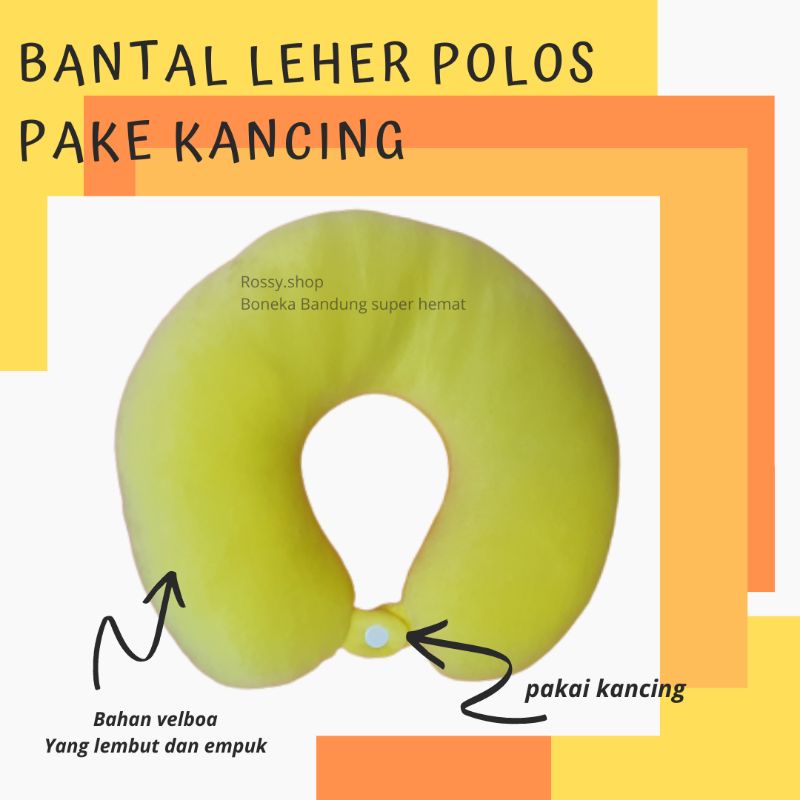 Bantal leher POLOSAN warna kuning