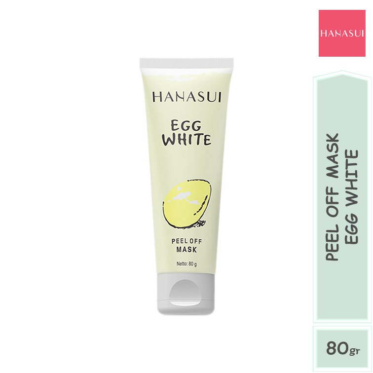 Masker telur  Hanasui / Hanasui (✔️BPOM) Egg White Peel Off Mask 80gr | masker putih telur wajah