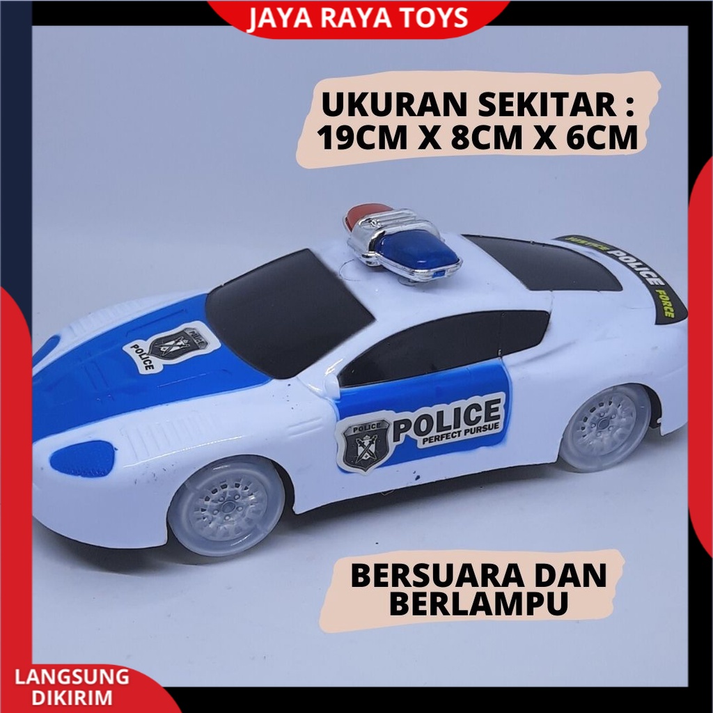 Mobil Polisi Ban Nyala Musik Lampu Police Car Mainan Anak Mobilan Polisi Baterai Bump And Go