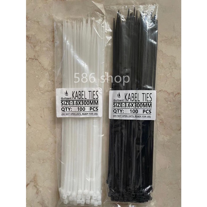 

ORGANIZER-DOCUMENT- KABEL TIES CABLE TIE 3.6 X 300MM (30CM) CV 300 KUALITAS BAIK - HITAM -DOCUMENT-