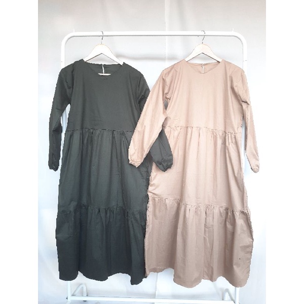 poplin dress katun
