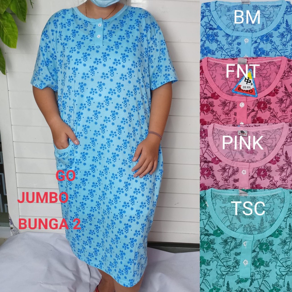 gof DS DASTER BOBO &amp; THEDDA JUMBO Pakaian Wanita Casual Santai Motif Busui Baju Tidur