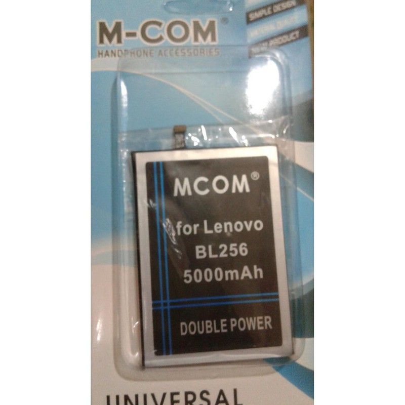 Battery Batre Baterai Double Power Mcom Lenovo A7010 Vibe K4 Note X3 Lite BL-256 BL256 BL 256