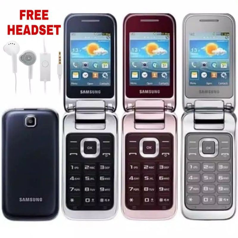 SAMSUNG LIPAT GT-C3592 Camera. slot memoriSD. mp3