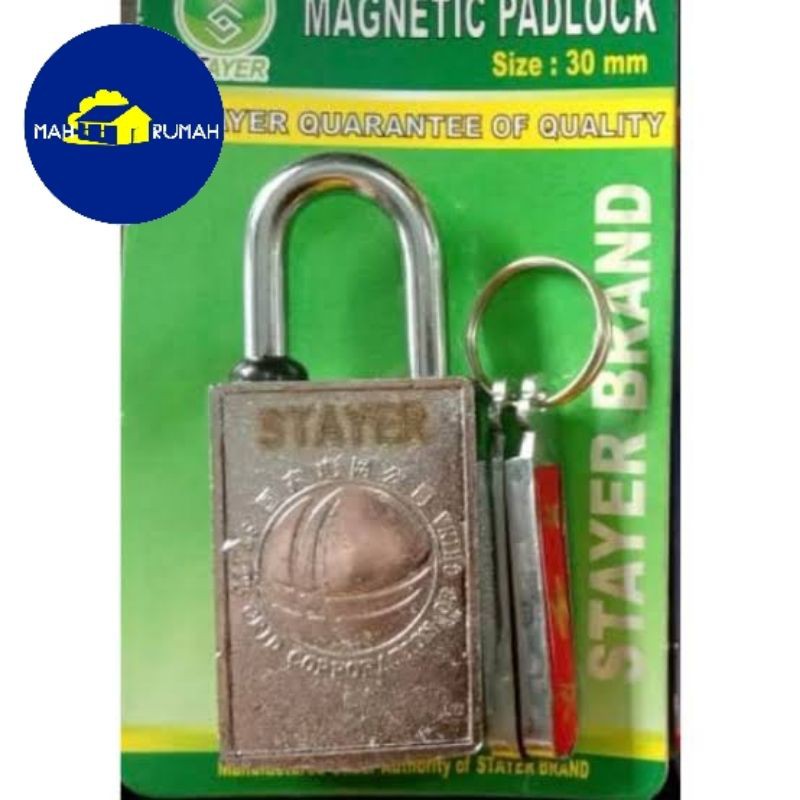 GEMBOK MAGNET MAGNIT Kunci Toko 40mm 40 mm - STAYER / GLX