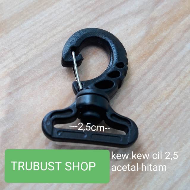 Kait tas buckle plastik acetal 2,5cm jual ecer per 1pc kasesoris tas murah