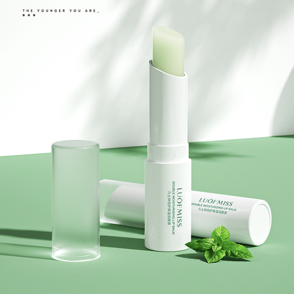 Luofmiss Double Moisturizing Lip Balm Temperature Change Lipbalm Pelembab Bibir Perawatan Original LM003