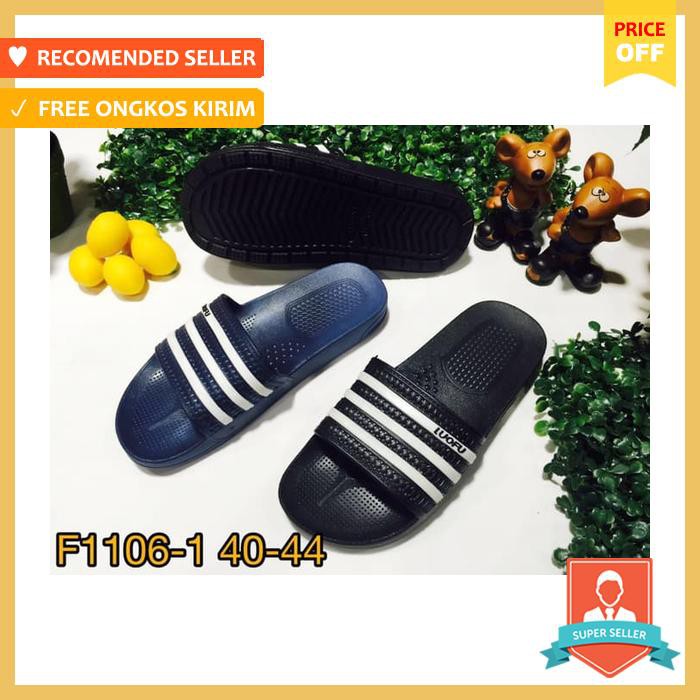 1106 1 Sendal Sandal Cowok Luofu Kop Karet Import - Sepatu Pria - Sandal Pria