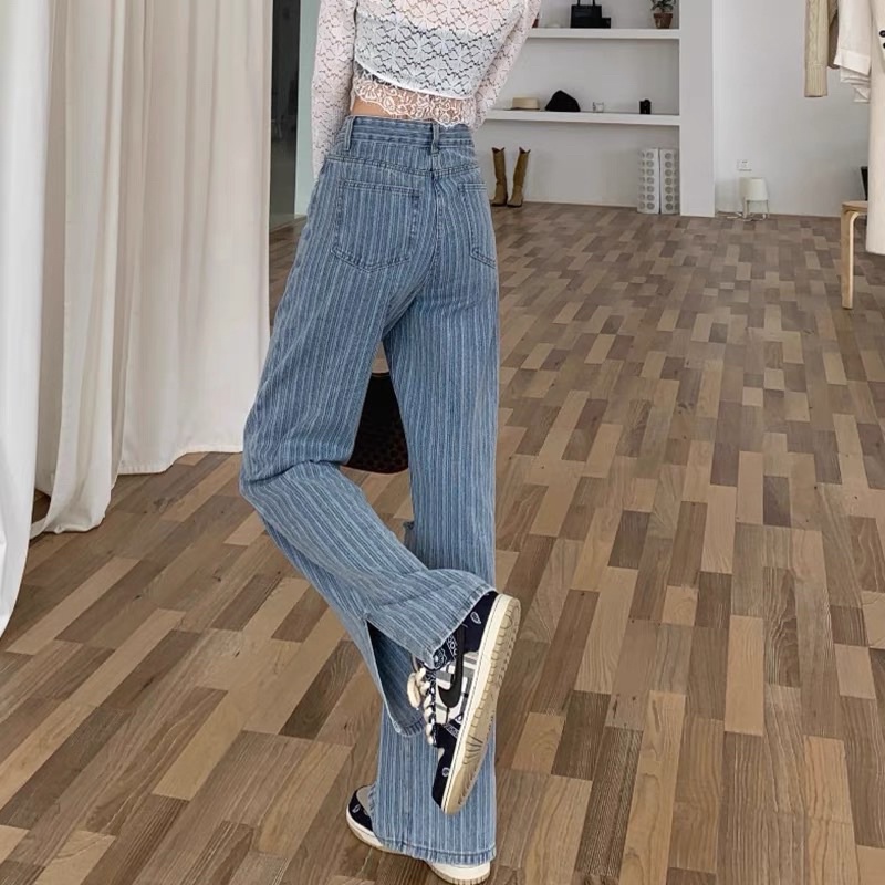 [ready stock] tessa heart jeans | bawahan celana panjang motif hati bolong pearl gaya korea aesthetic