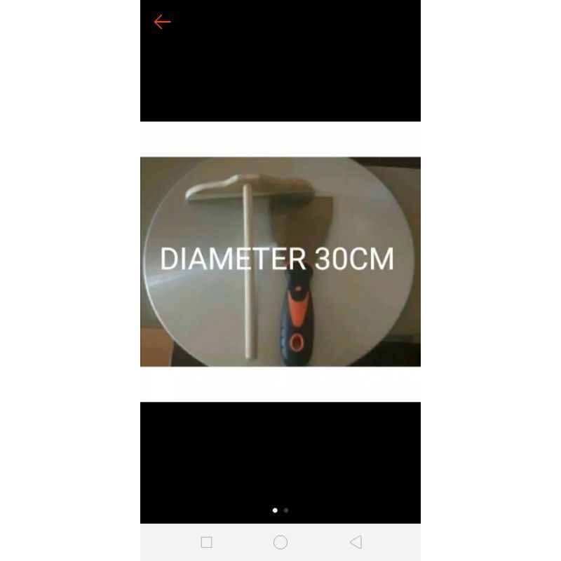 loyang kue crepes leker wajan datar 30cm loyang crepes manual dengan perata kayu dan kapi