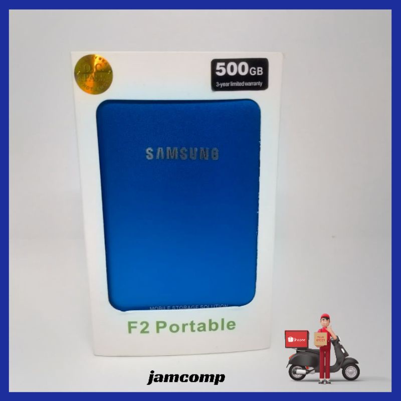 HARDISK EKSTERNAL 500GB SAMSUNG USB 2.0 BARU Free Pouch -HDD 500GB FOR LAPTOP NOTEBOOK PS