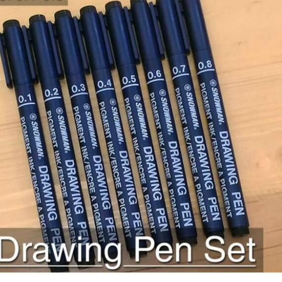 

(Terbaik)/【5.5 SALE】/5.5 COD/「Original」/【Grosiran Murah✅】 Drawing pen Snowman 0,1 sampai 0,8 (harga per pcs) ✨IMPORT✨