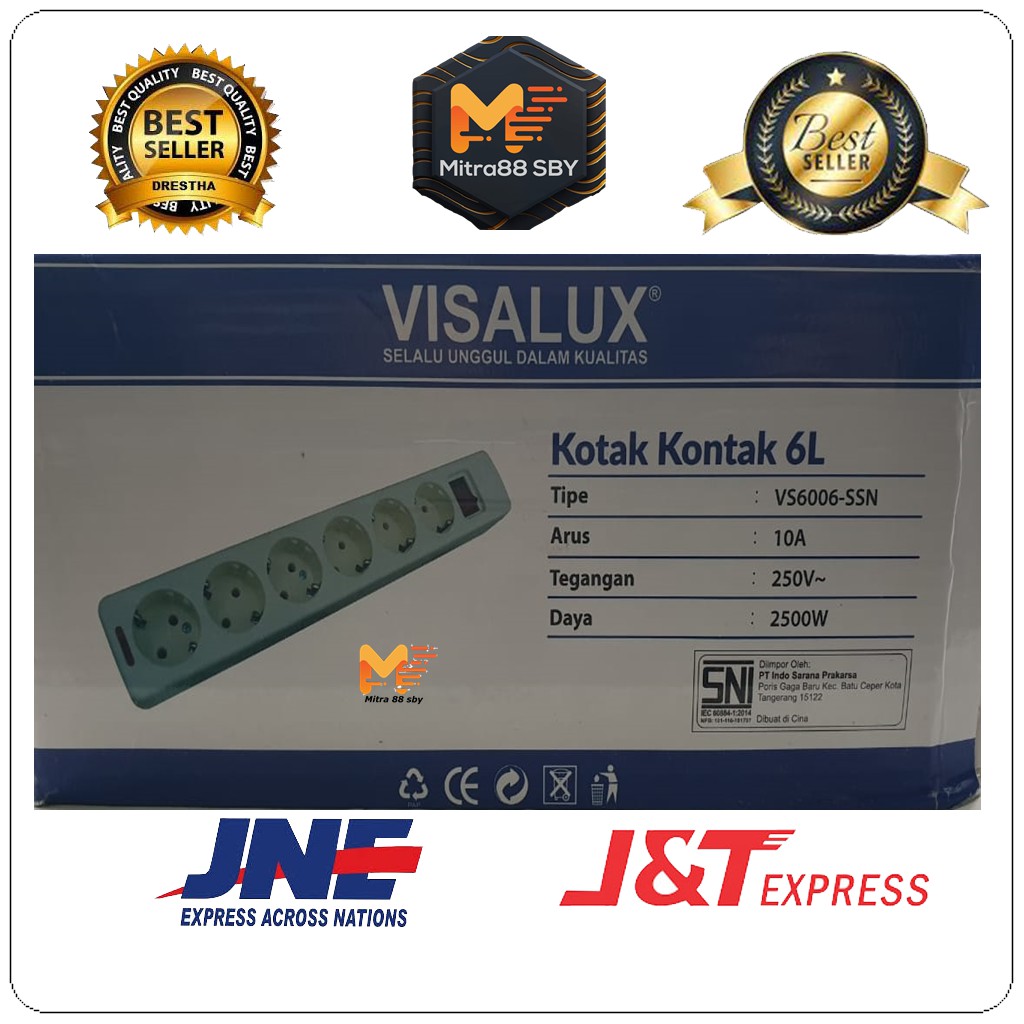 Mitra88sby stop kontak OB ( colokan listrik ) tanpa kabel 1 2 3 4 dan 6 lubang plus switch