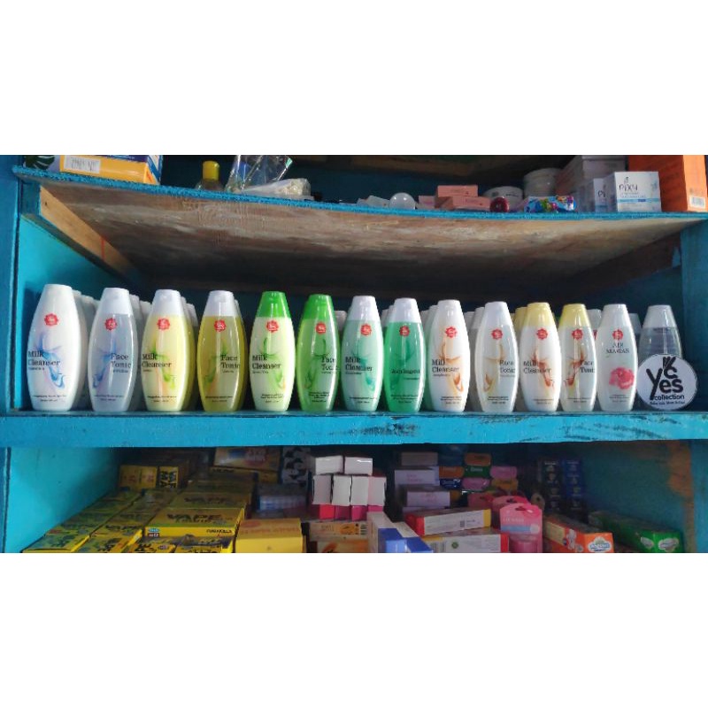 Viva 100 ml face tonic milk cleanser fifa fiva toner pembersih wajah lemon cucumber green Tea Spirulina Bengkoang Original Reguler air mawar