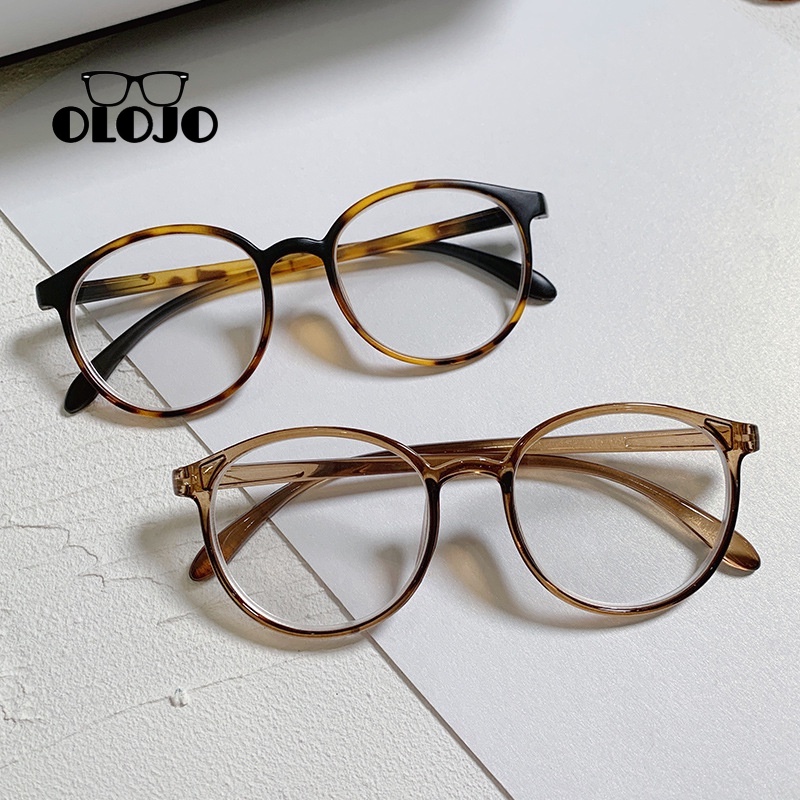 COD kacamata anti radiasi Kacamata Anti blue kacamata Optik leopard ️Transparan Frame Oval Anti blue Light Glasses ol2