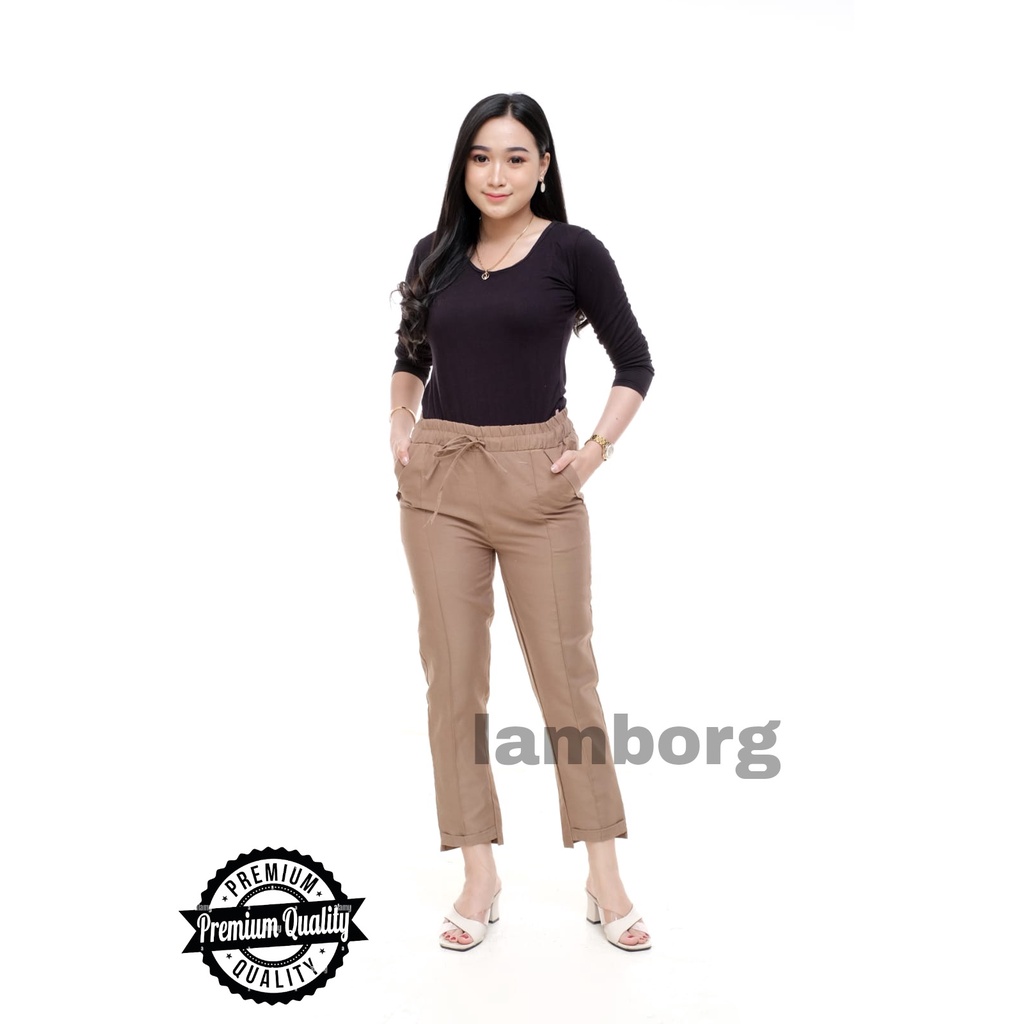 BAGGY PANTS PREMIUM AMERICAN DRILL GRADE A CELANA PANJANG WANITA CELANA KANTOR KERJA