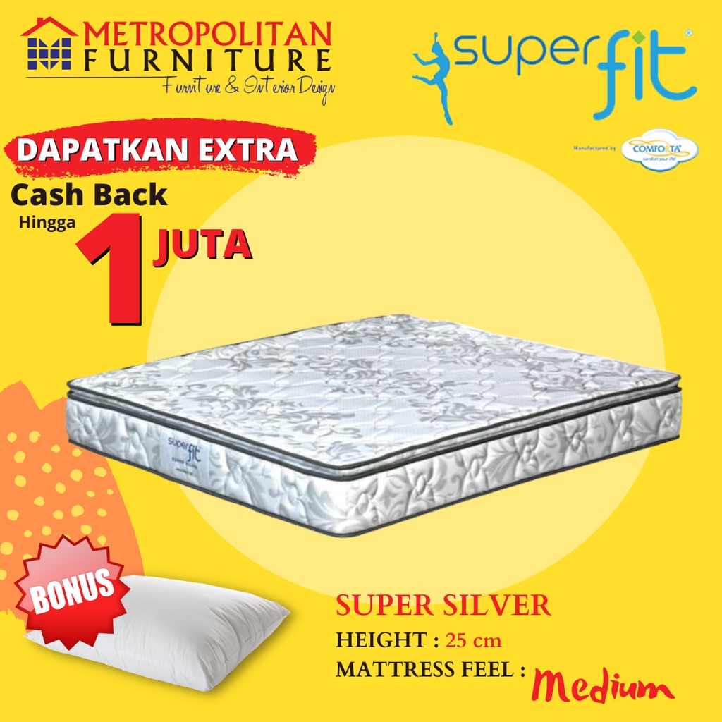 Kasur Springbed Comforta SuperFit Super Silver / Spring bed matras