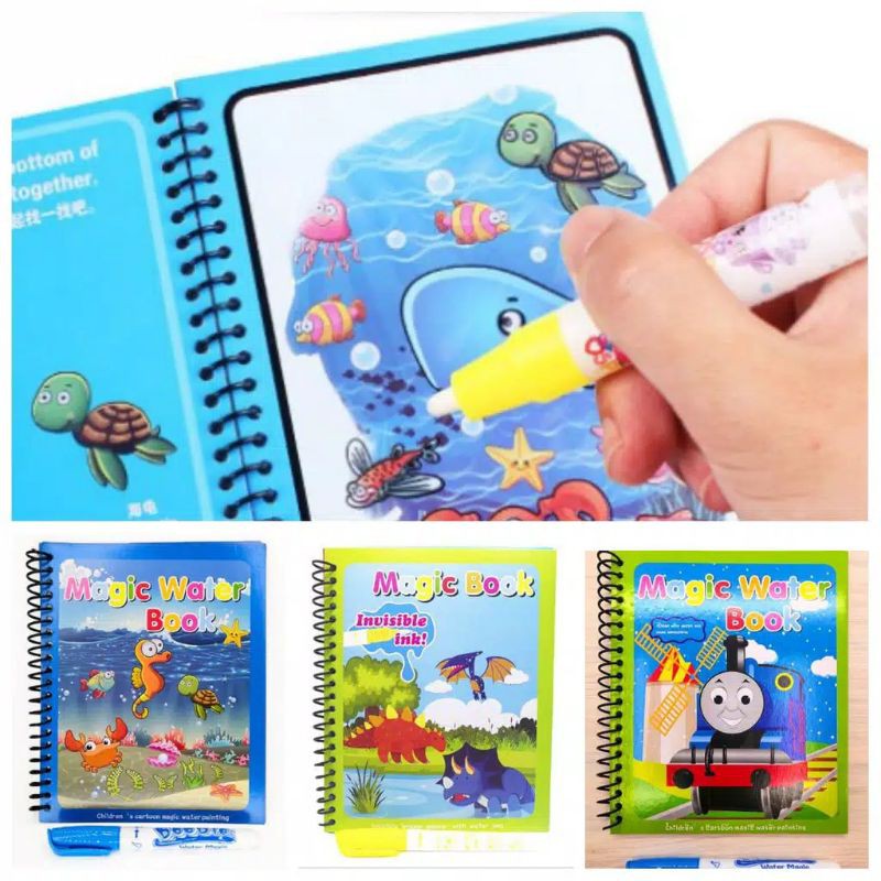 BUKU GAMBAR Water Magic colour book buku aktifitas anak