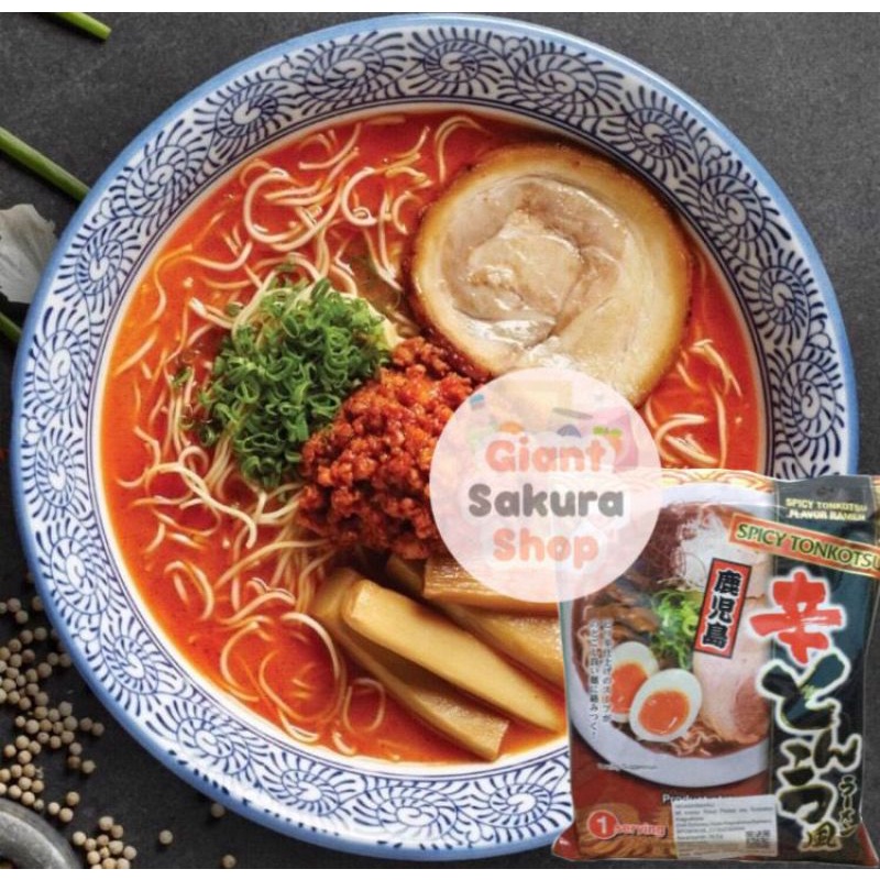 

Higashimaru Tonkatsu Kagoshima Ramen / mie impor / ramen Jepang - Spicy Noodle