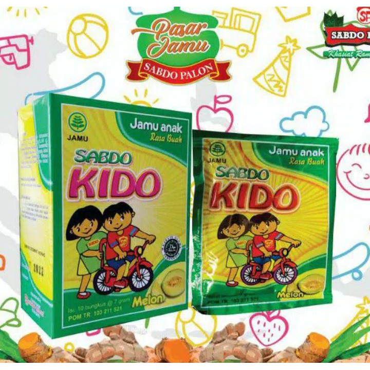 

Aneka Jamu Anak SABDO KIDO Rasa MELON Sabdo Palon Isi 10 Sachet / Aneka Snack