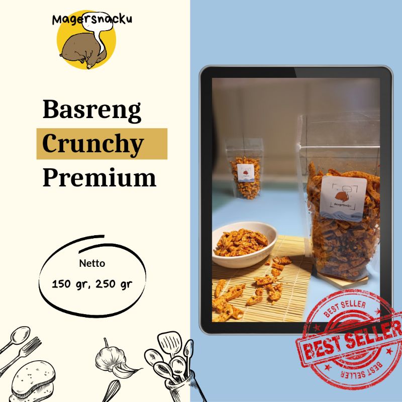 

(BEST SELLER)500gr BASRENG CRUNCHY PREMIUM*YANG PASTI BIKIN NAGIH‼️