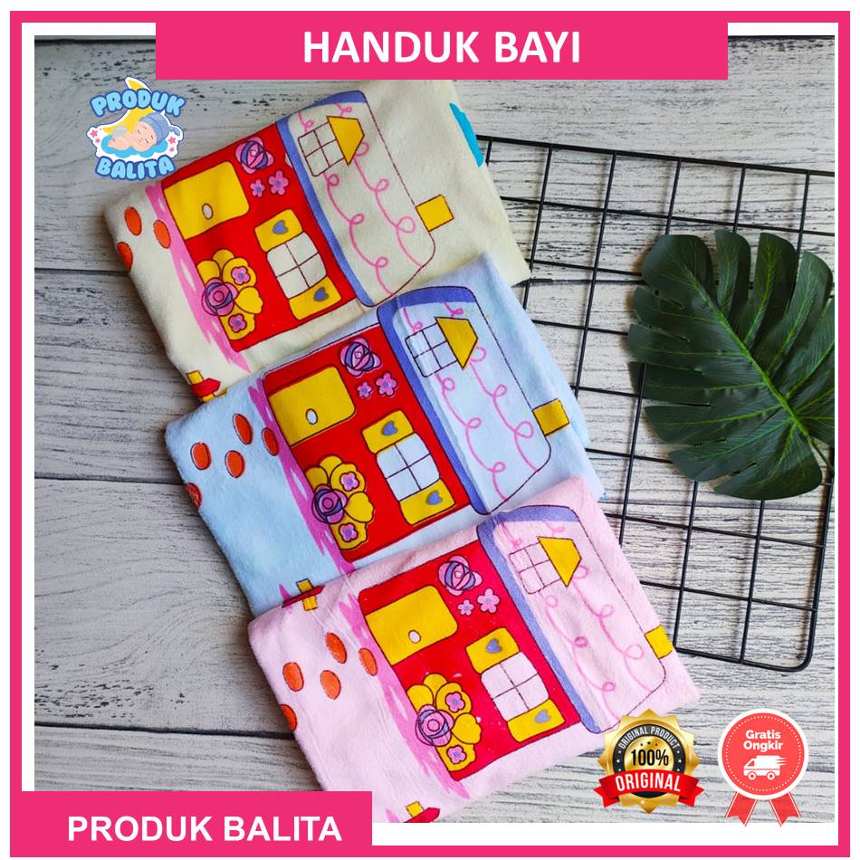 Handuk Bayi Baru Lahir Lembut Karakter Bagus Murah 60 X 110 cm