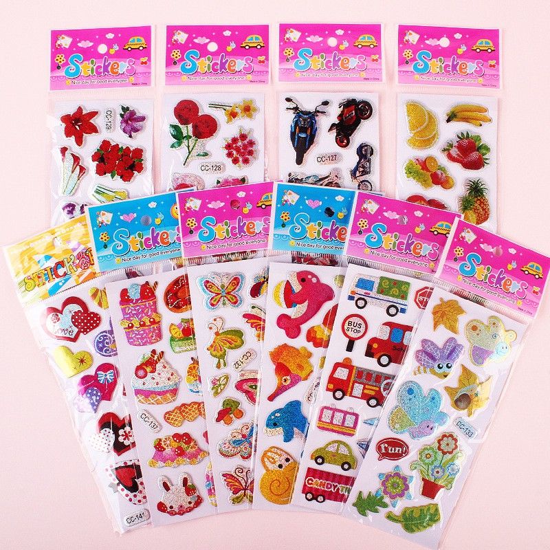 

Sticker Dekorasi Timbul 3D Glitter Karakter (1 pc)