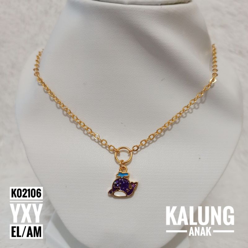 Kalung Anak Yaxiya Whale Gold K02106