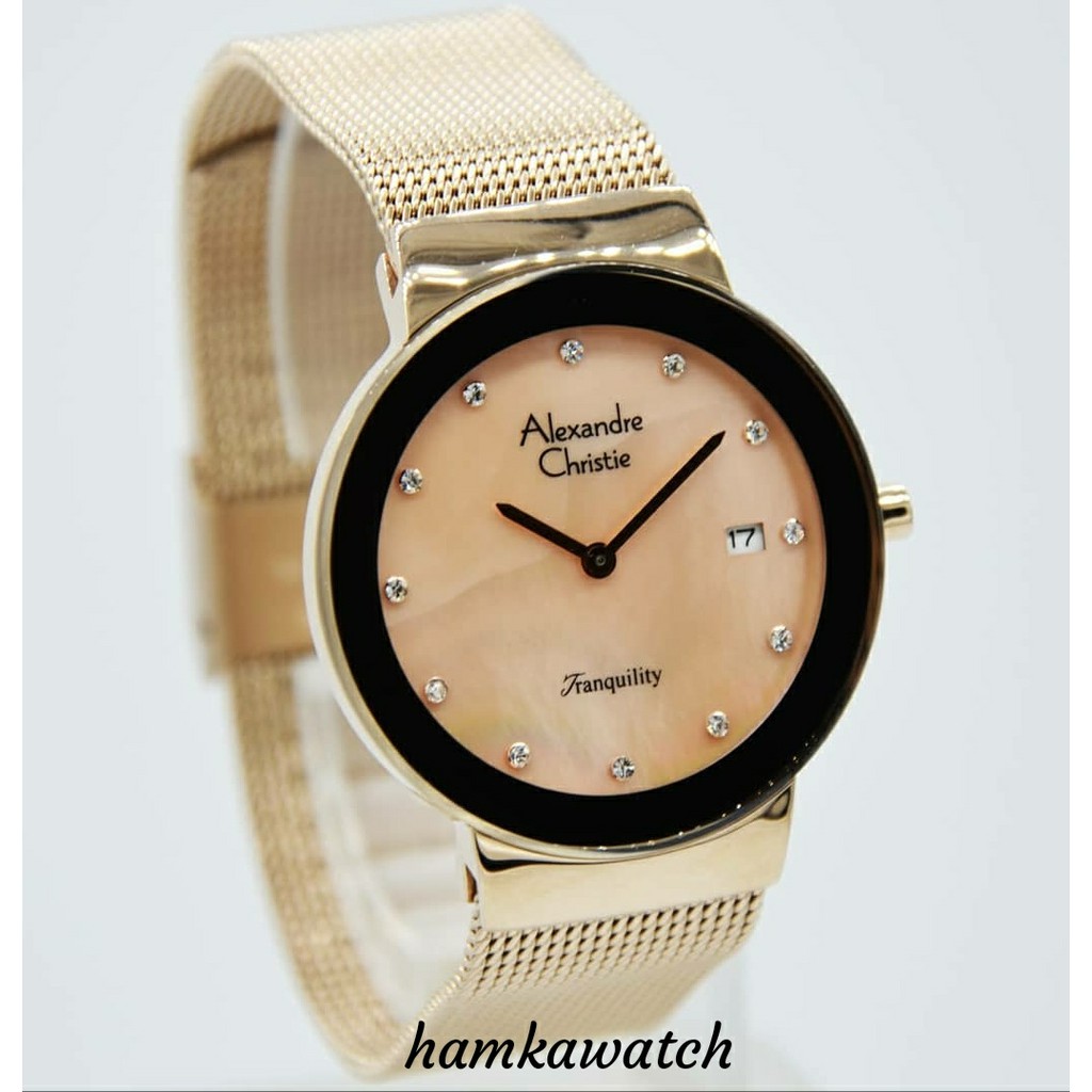 jam tangan / Watch_Id wanita alexander cristie original ac2607  rose gold