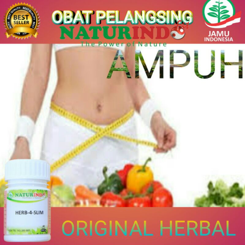 OBAT PELANGSING HERBAL DIET NATURINDO HERB-4-SLIM