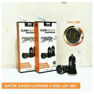 Saver Charger Mobil Leopard 2 Usb 2A