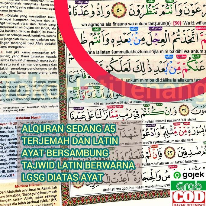

ALQURAN MUDAH BACA A5 PEMULA TERJEMAHAN LATIN TAJWID WARNA 100% ORI Star Seller Termurah