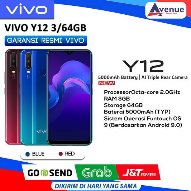 VIVO Y12 RAM 3/32