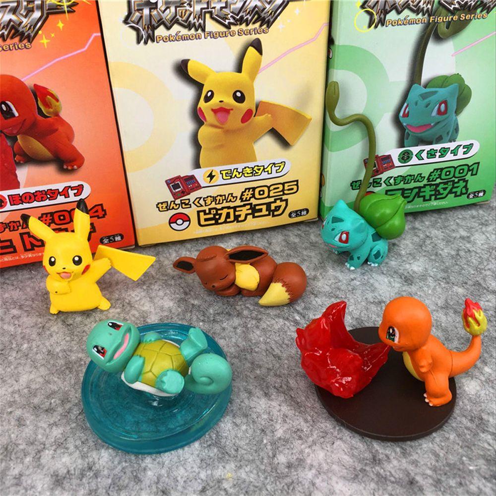 SKJK   Mainan Model Pokemon Koleksi Hadiah Mainan Bulbasaur Charmander Mainan Anak Squirtle Figure Toys