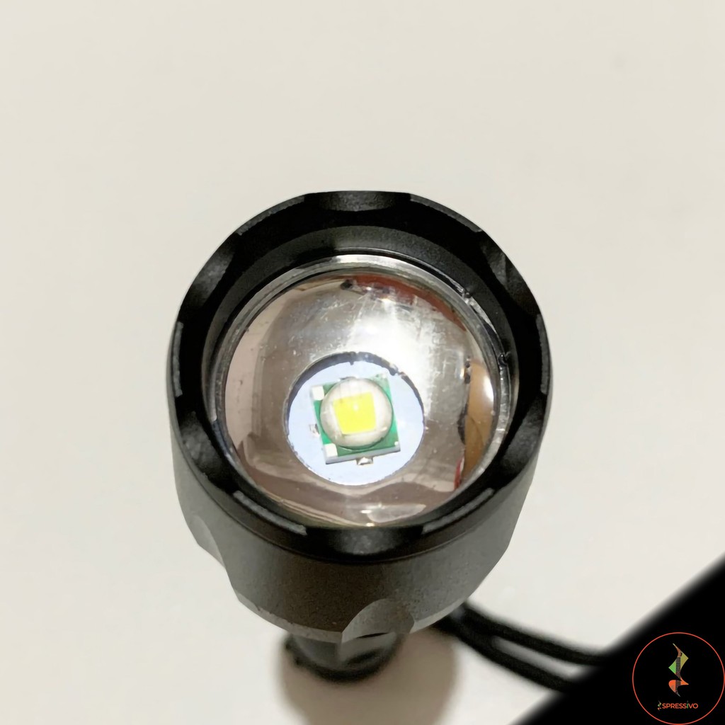 Senter LED ultrafire police panjang besar cree XML T6 18650 zoom