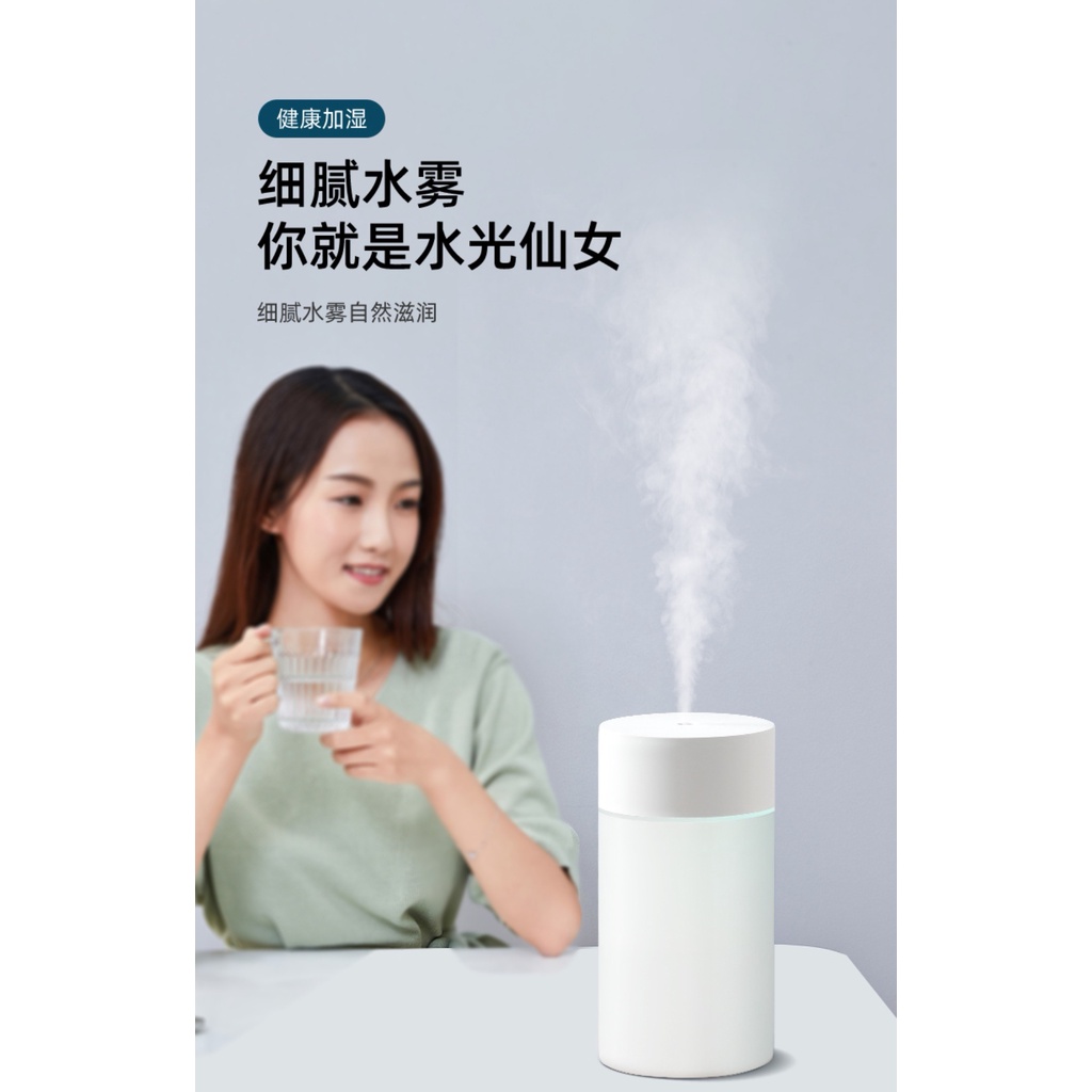 Humidifier Diffuser air aromatherapy 260 ml with 7 colour LED Lamp + Oil Aromatherapy - Pelembab ruangan