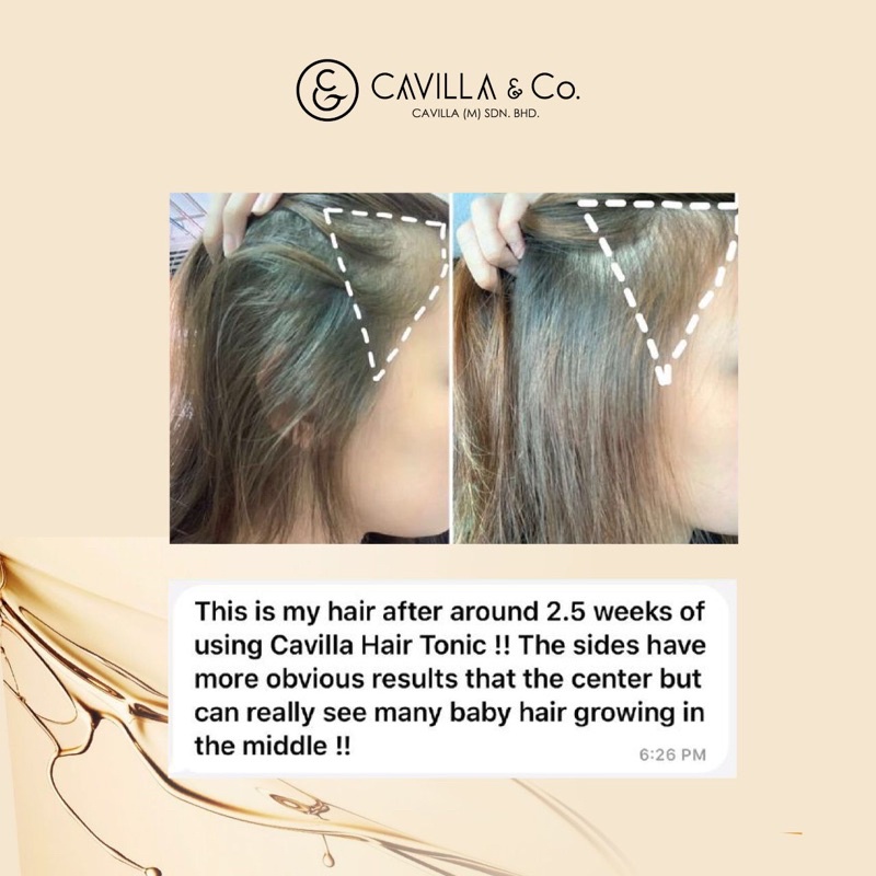 CAVILLA HAIR TONIC PENUMBUH RAMBUT CEPAT ALAMI (100% ORIGINAL)