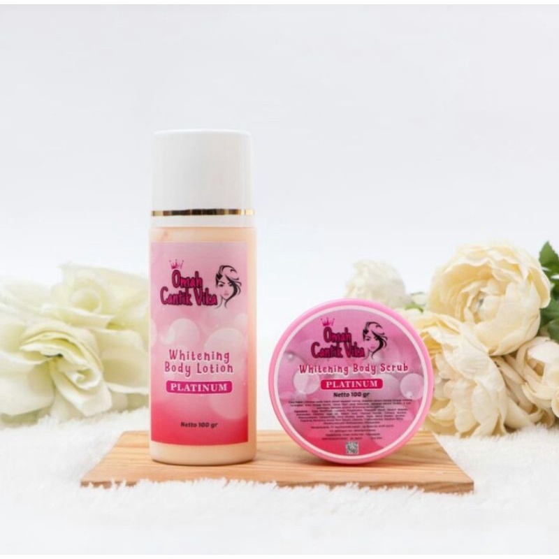 Paket Pemutih Tubuh Lulur Platinum + HB Platinum BPOM