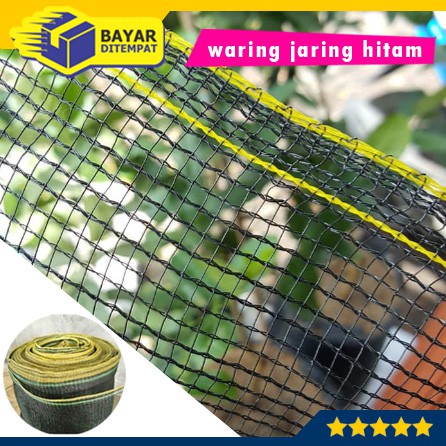 Waring Jaring Ikan Hitam 120 cm Green House Pagar Tanaman Kerambah Hidroponik Berkebun Murah