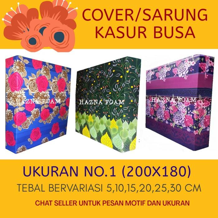 Sarung kasur busa Inoac resleting No.1 200x180 semua ketebalan