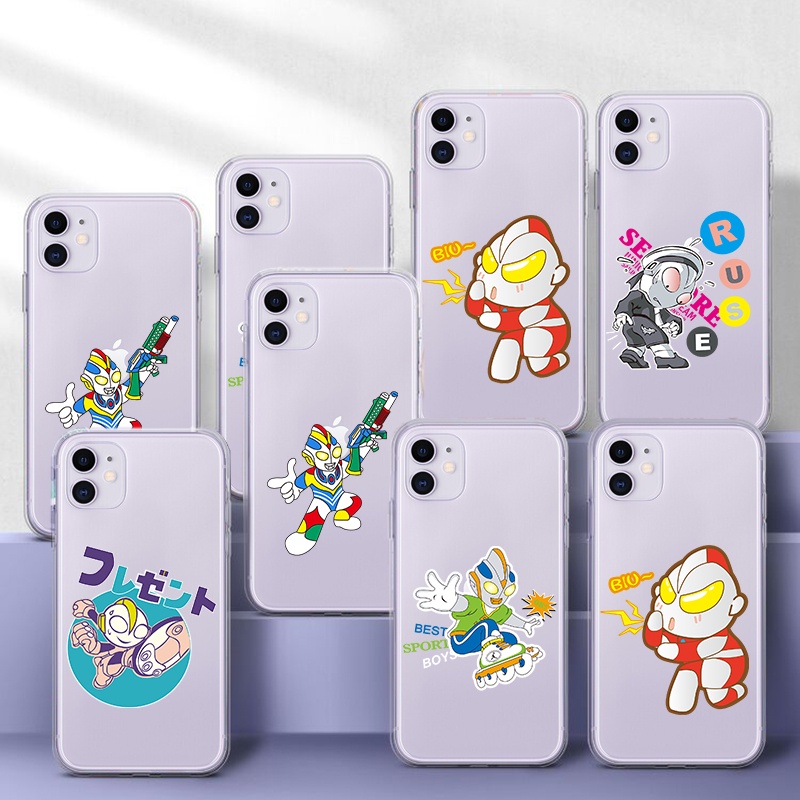 casing softcase iphone 5 5s se 2020 6 6s 7 8 plus x gambar ultraman lucu q112